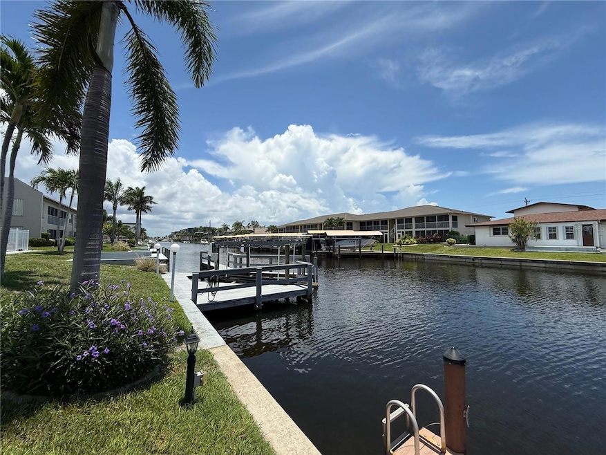 VIEW OF CANAL WITH BOAT DOCK FROM LANAI