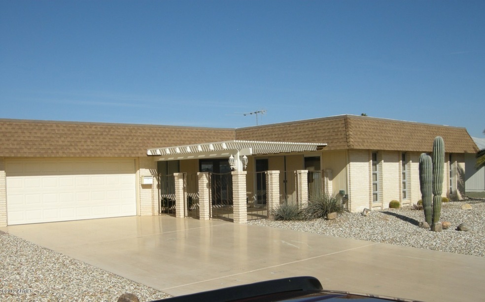 Home with large front courtyard