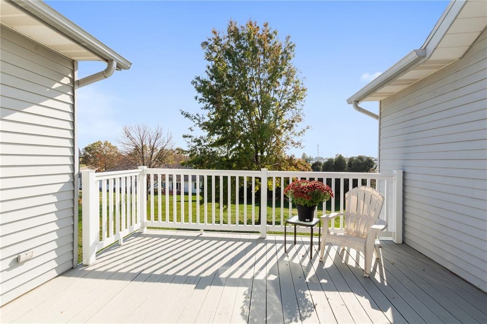 Large private balcony