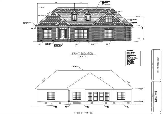 Elevation - finish will be brick - final appearanc
