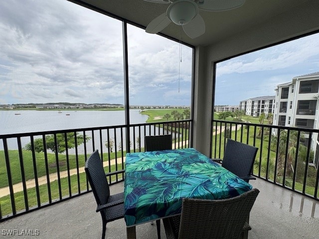 Balcony/Lanai with water view
