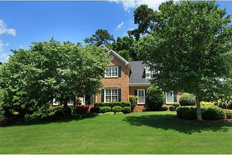 Exterior Front. Three sides brick home in sought a