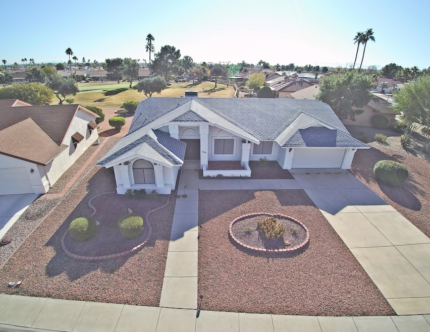 aerial front of home