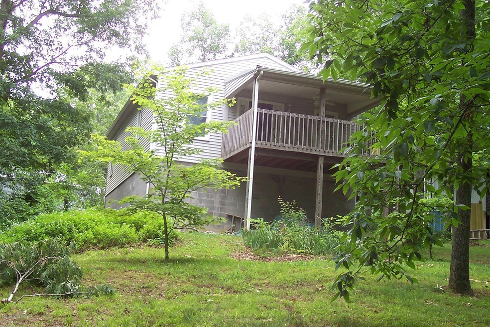 Rear view of home
