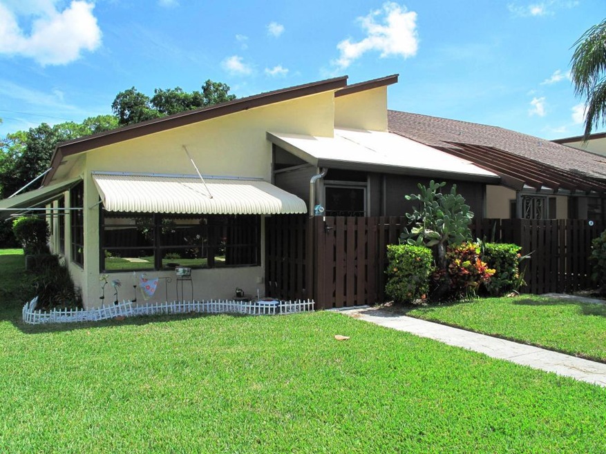 Front view of villa