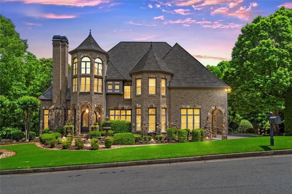 View of front facade with a lawn