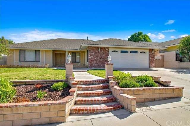 Front yard with brick steps