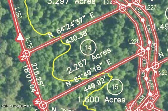 Lot View of Survey Plat