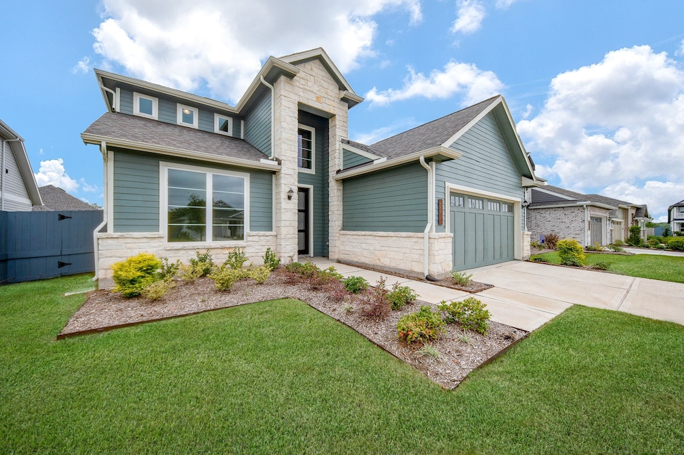 This lovely house, with its vibrant turquoise exte