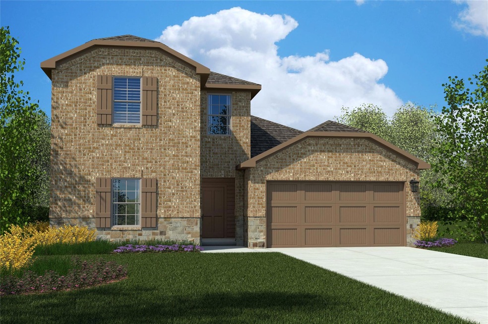 Front Elevation - D.R. Horton's Midland floorplan,