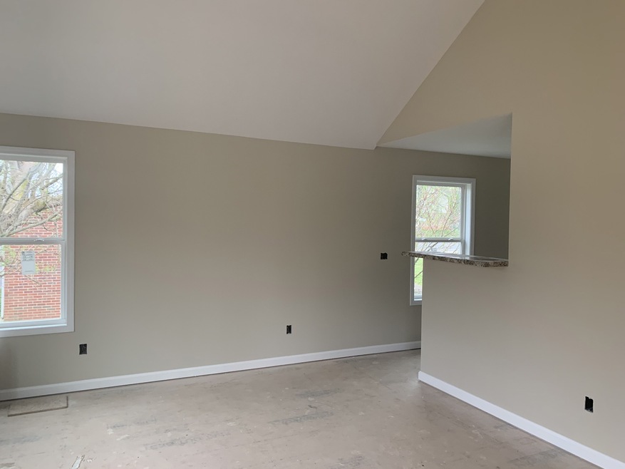 Semi open living room and kitchen