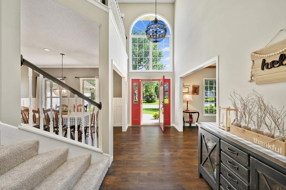 Grand two-story foyer