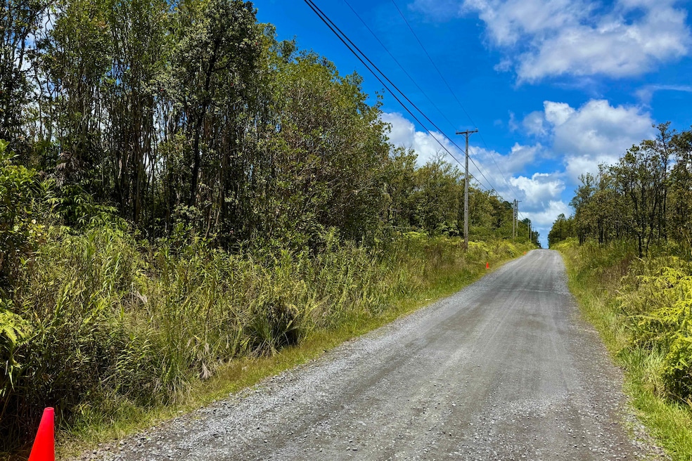 Lot 57 on left, to about pole 53, then Lot 56 to farthest orange cone looking toward Captain's Drive on Makoa Road.