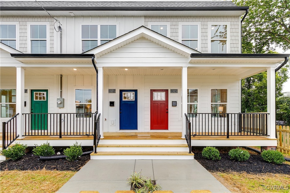 View of front facade with covered porch
