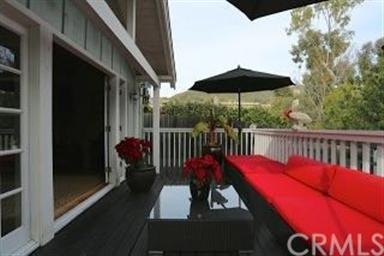 Enjoy outdoor living on peaceful deck