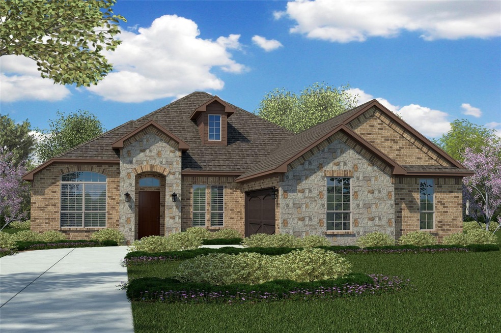 D.R. Horton's Round Top J floorplan - Elevation X.