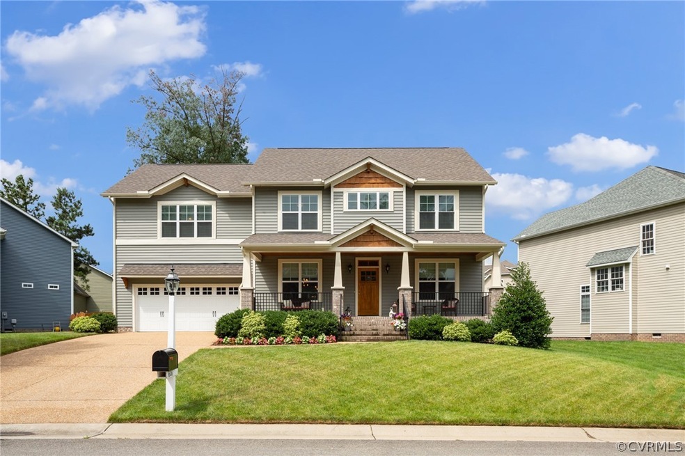 Craftsman beauty with full covered porch and cedar