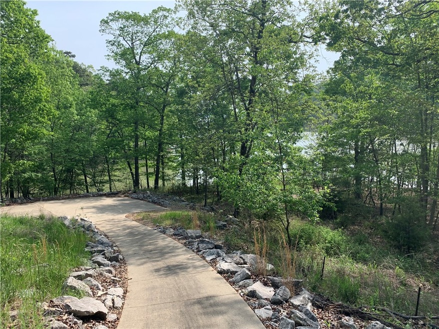 Concrete path to lake