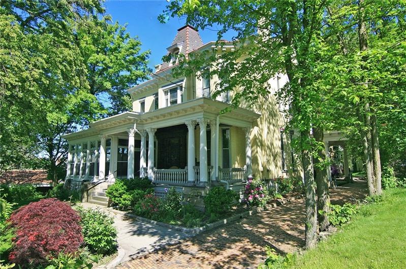 Grand home situated on a beautiful lot in the hear