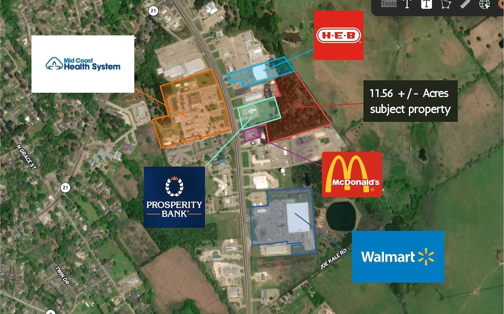 Map / location featuring property parcel outlined
