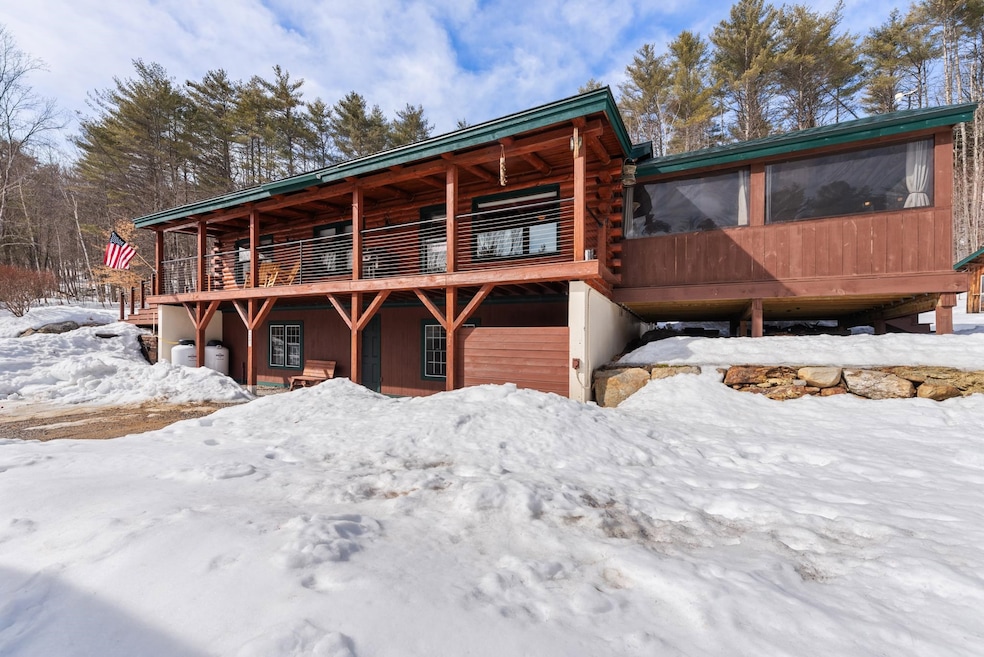Front of house with screen porch