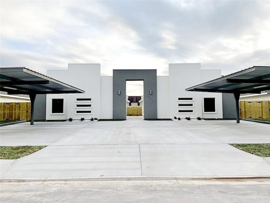 Front entry of the property. Tenant can park up to 2 cars under the covered area.