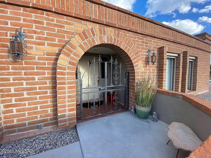 Front of home courtyard