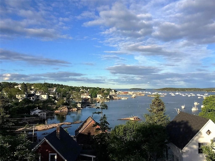 Downtown Stonington, the working...