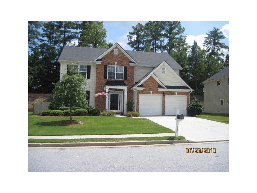 Exterior Front. Brick front and hardiplank siding