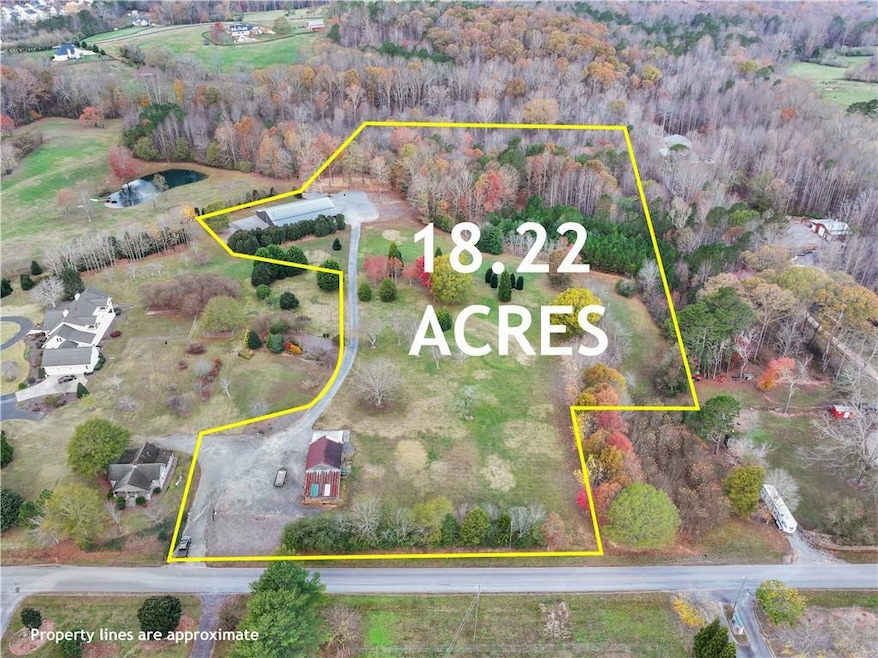 Drone / aerial view with a rural view
