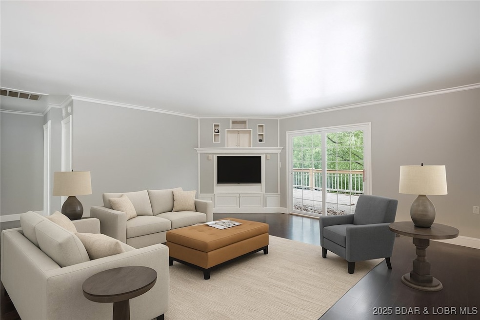 Virtually staged interior