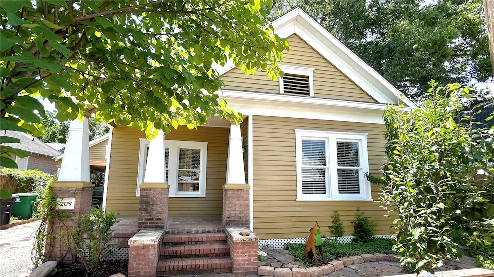 Fenced and private front porch