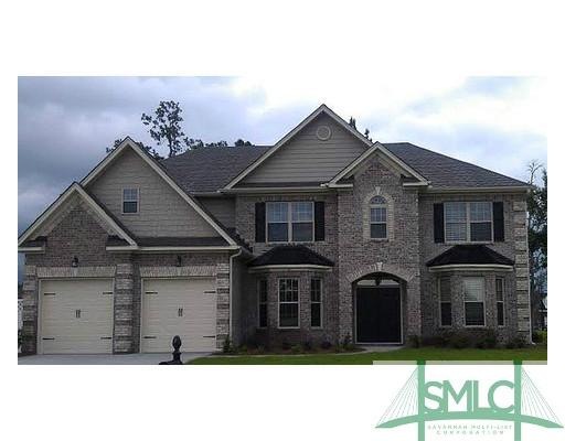 Exterior Front. 4000-1 Plan by Faircloth Homes.  P