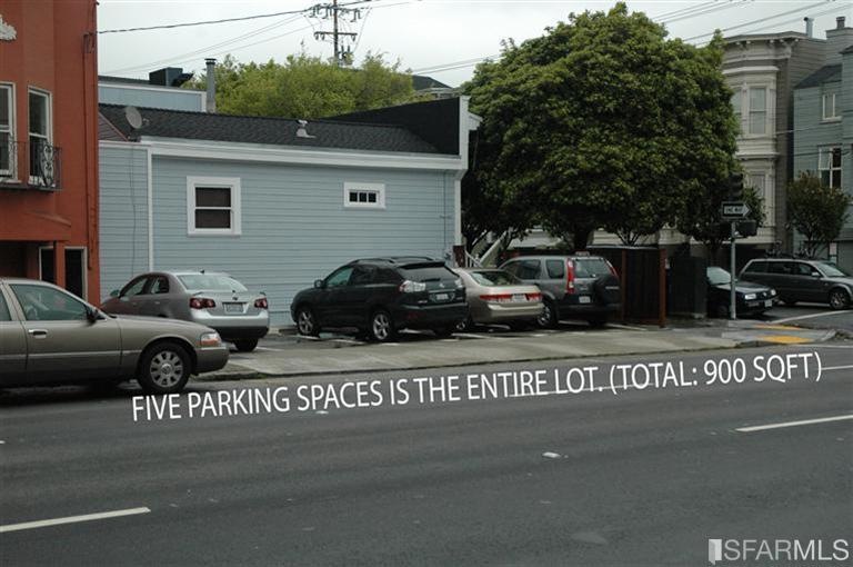 Not complicated.  5 parking spaces.    Lot to be s