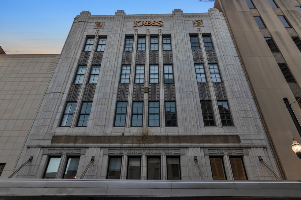 This Kress Building was designed by Edward F. Sibbert and built in 1936. This was Nashville's fourth and grandest Kress store. Converted to Rsidential  Lofts... 