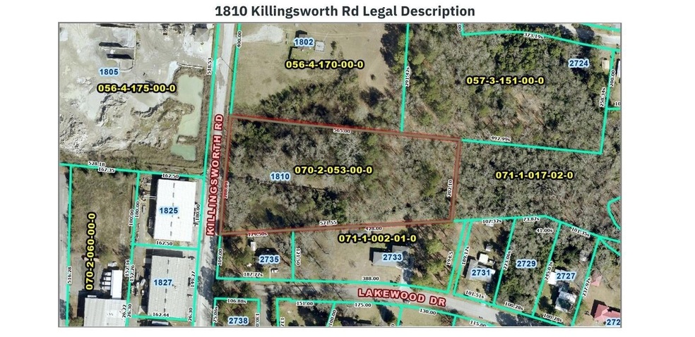 1810 Killingsworth Rd Legal Description