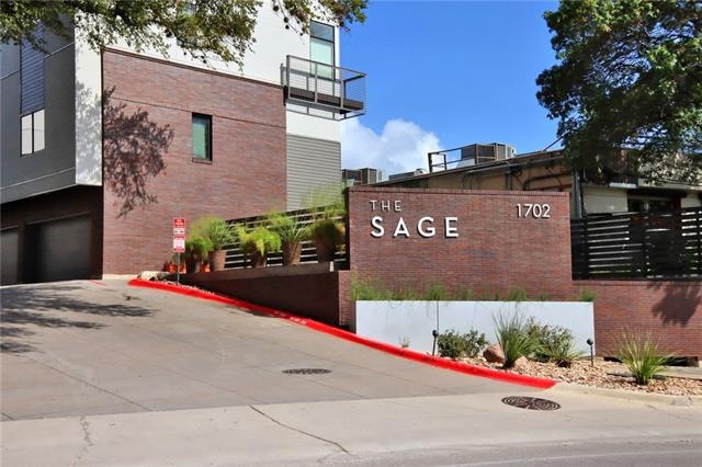 Entry is well marked and visible from south lamar.  Complex is directly south of SNOOZE and across the street from NADA MOO.