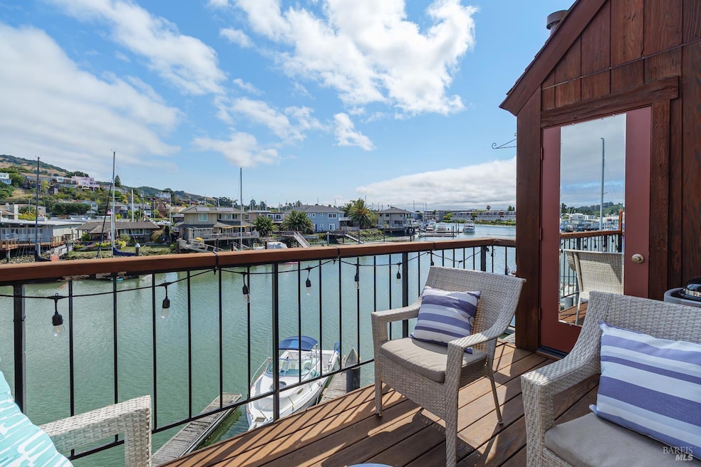 View from lower deck showing water views and boat skip