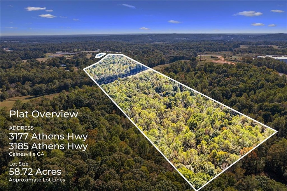 Birds eye view of property
