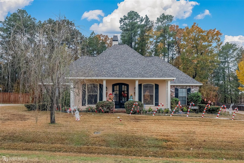 View of front of property with french doors and a 
