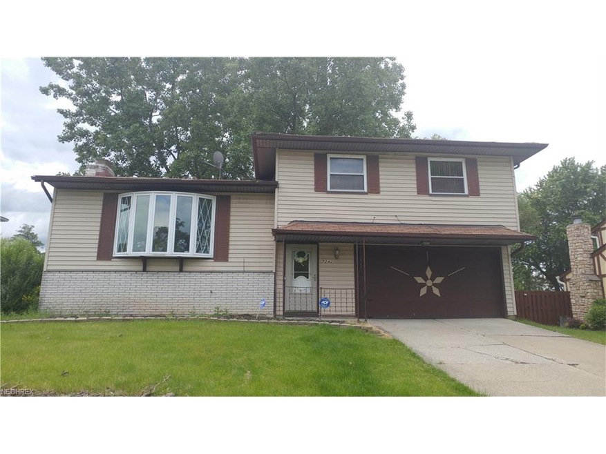 Front of home has large bay window which lets in a