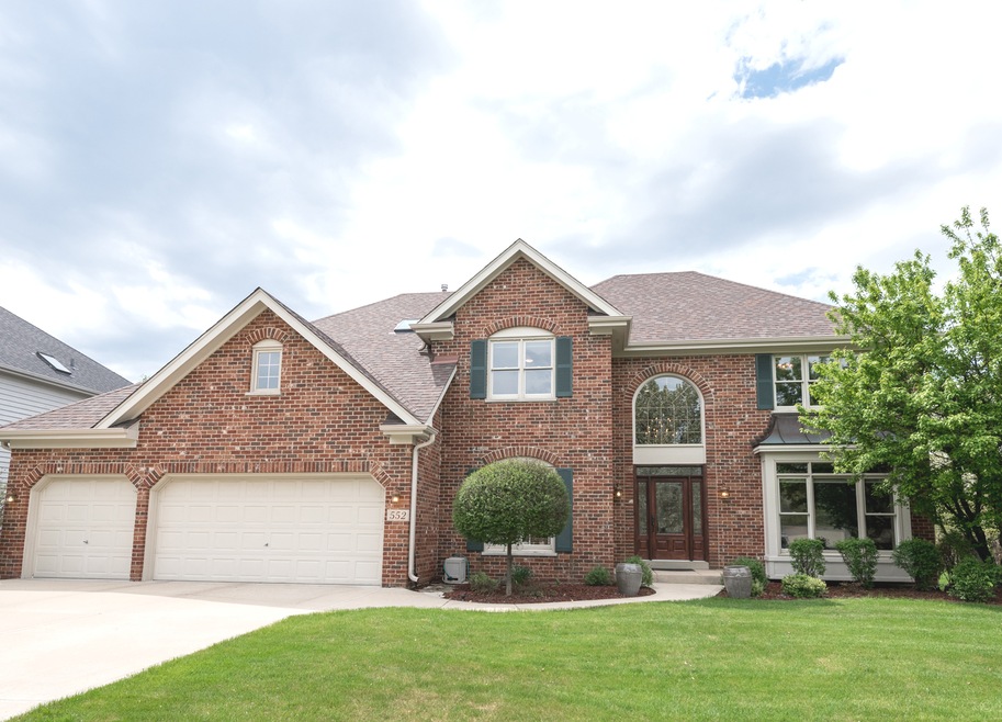 2 Story Brick Front Georgian with Oversized 3 Car 
