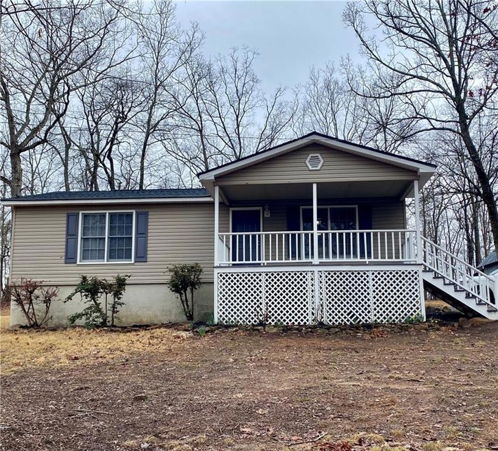 View of front of home featuring a porch