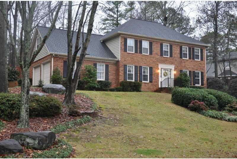Exterior Front. Handsome brick front home with bea