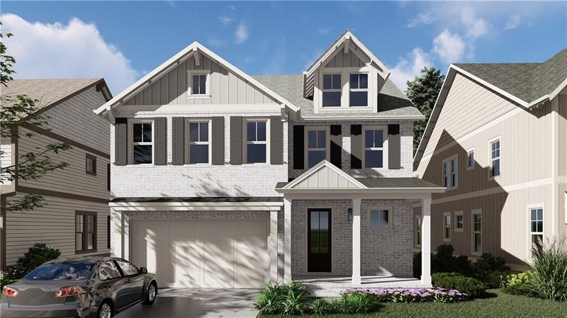 This is a rendering of what the WESTON on LOT 20 w