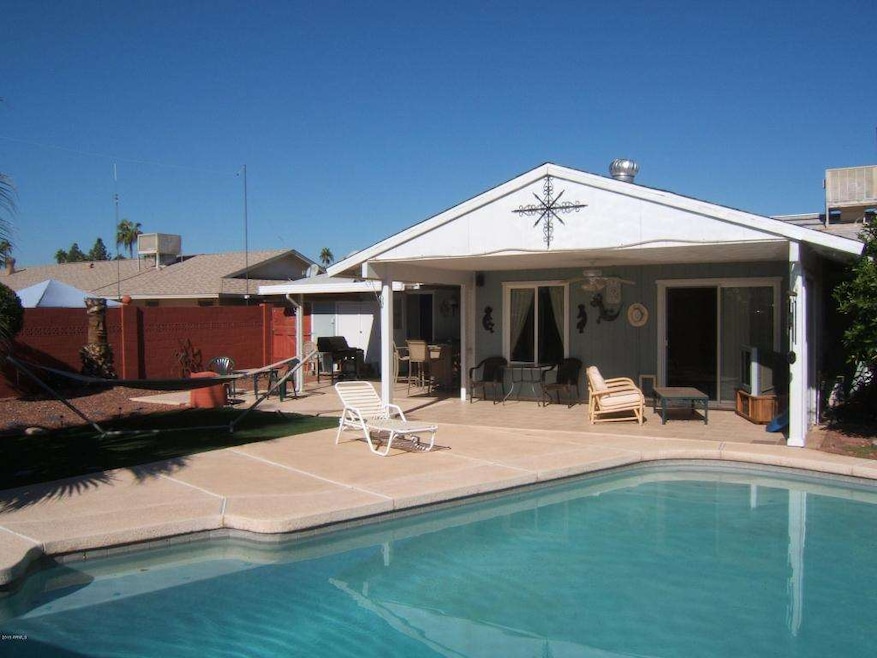 Private backyard