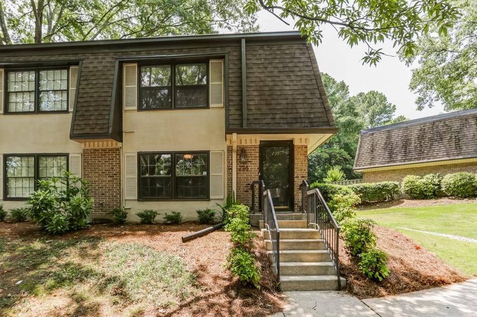 Front View of a rarely available end townhome unit