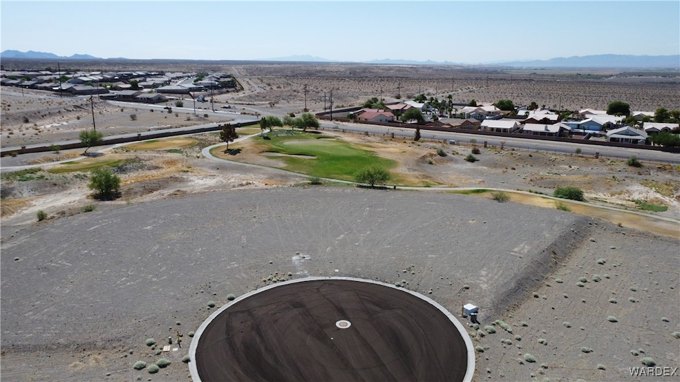 Aerial view featuring a mountain view