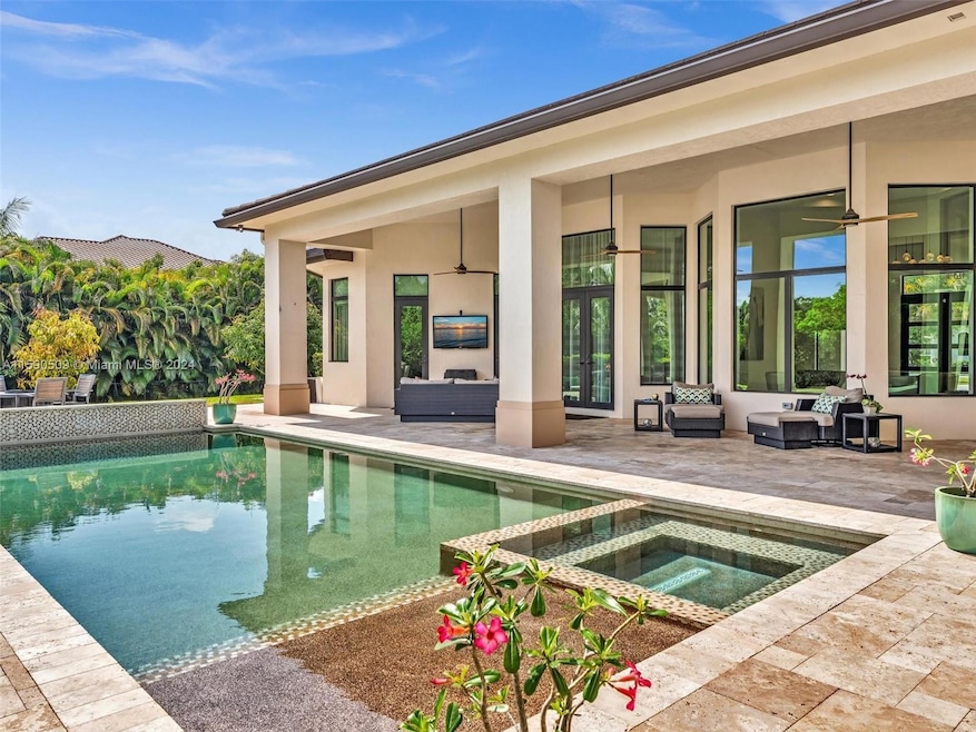 heated pool and spa with beach entry