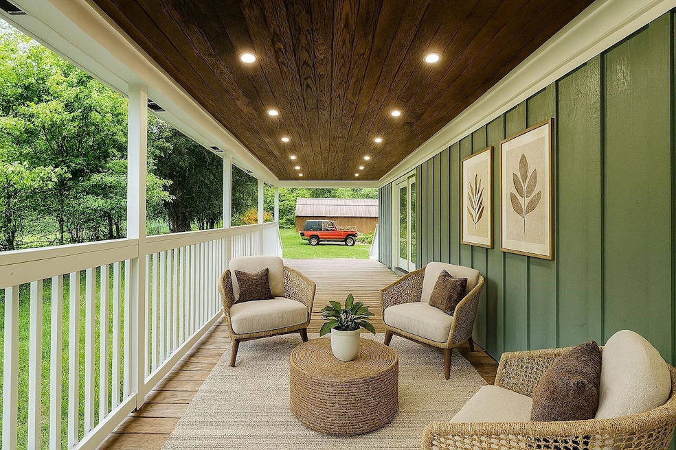 View of wooden terrace